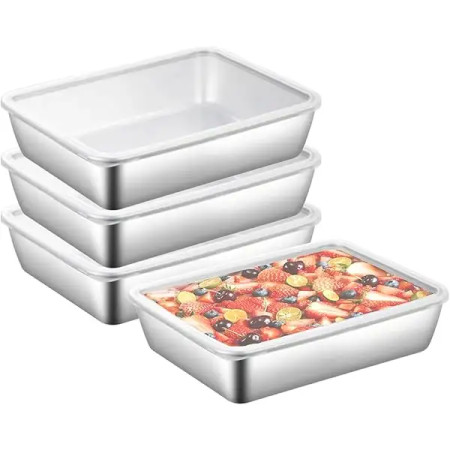 Stainless Steel Small Tray (4 Psc)