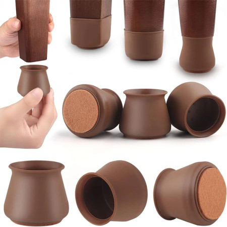 24 Pcs Silicone chair legs Protective cover